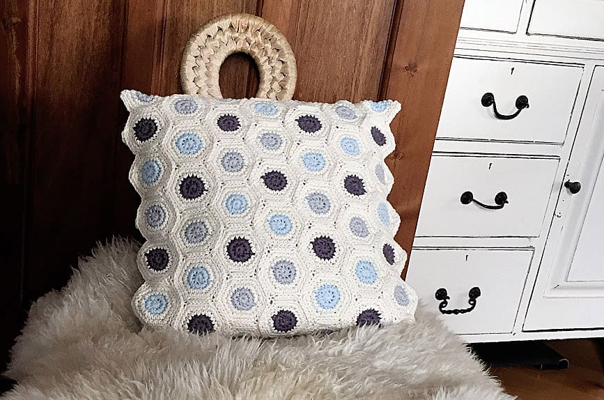 Crochet Spotty Dotty Cushion