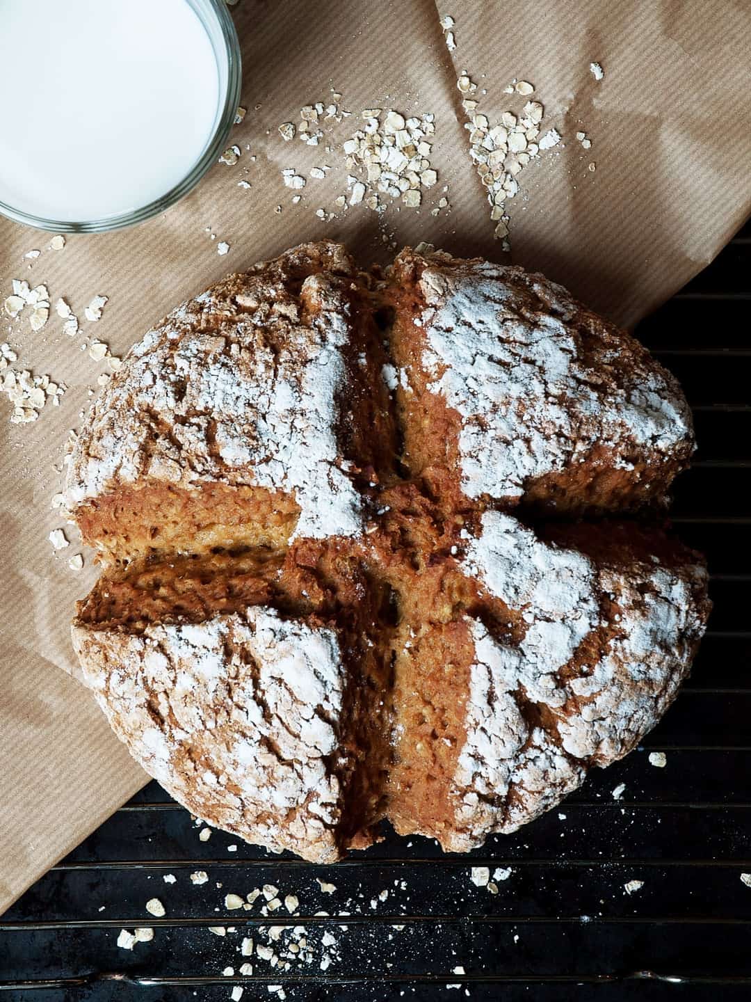 Gluten free Irish Soda Bread with Buttermilk and Oats