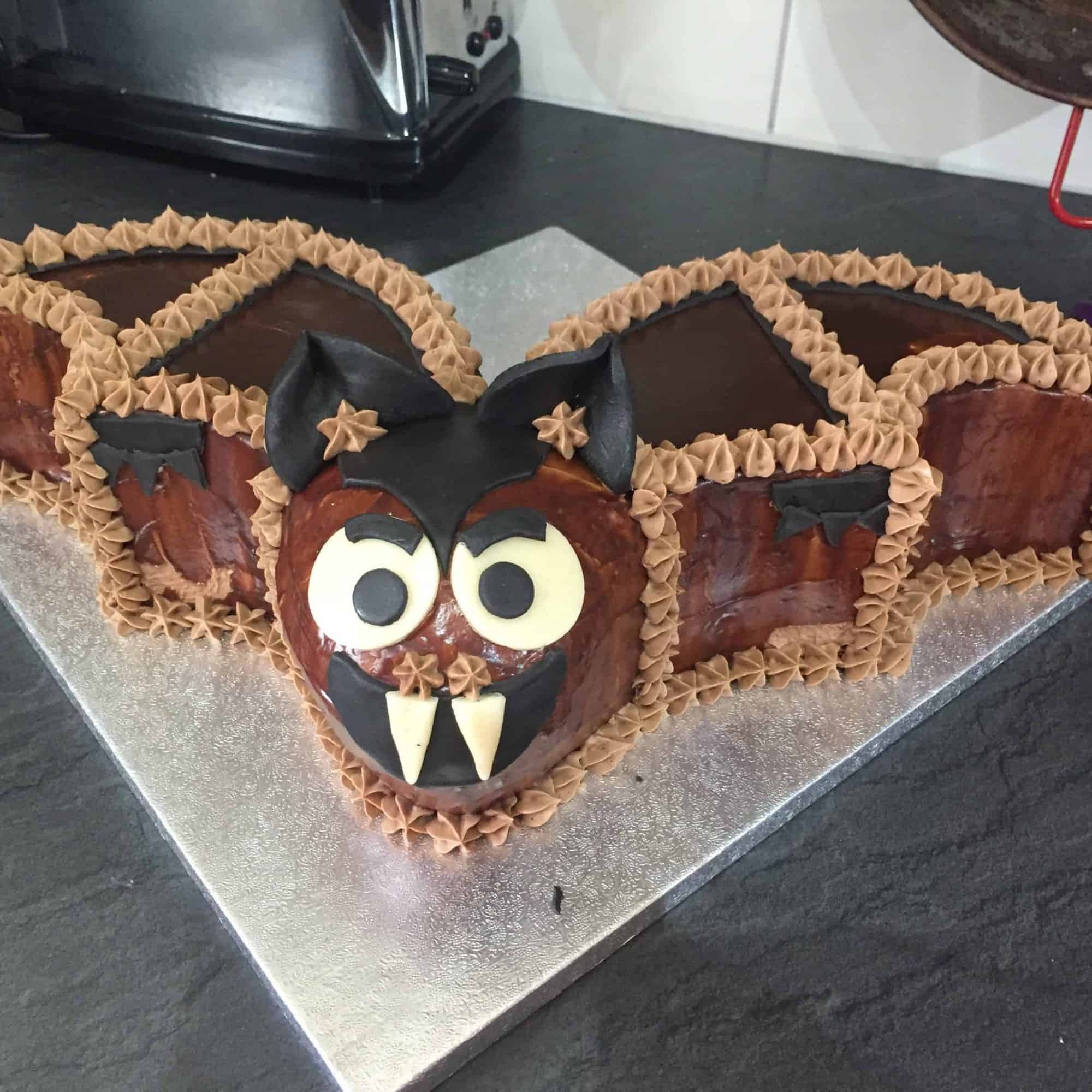Bat birthday cake