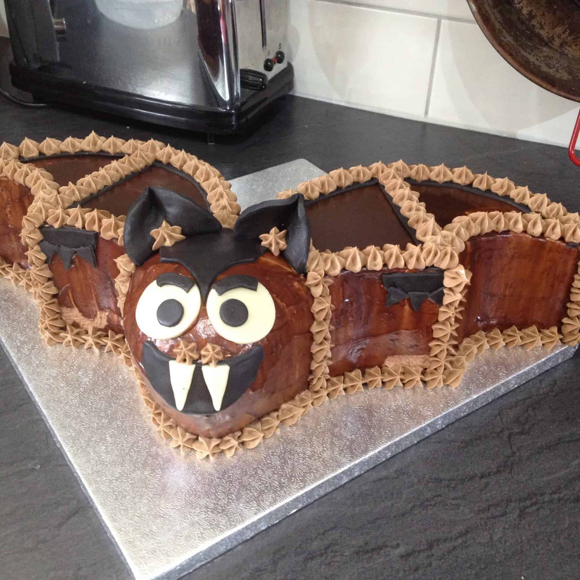 Bat birthday cake