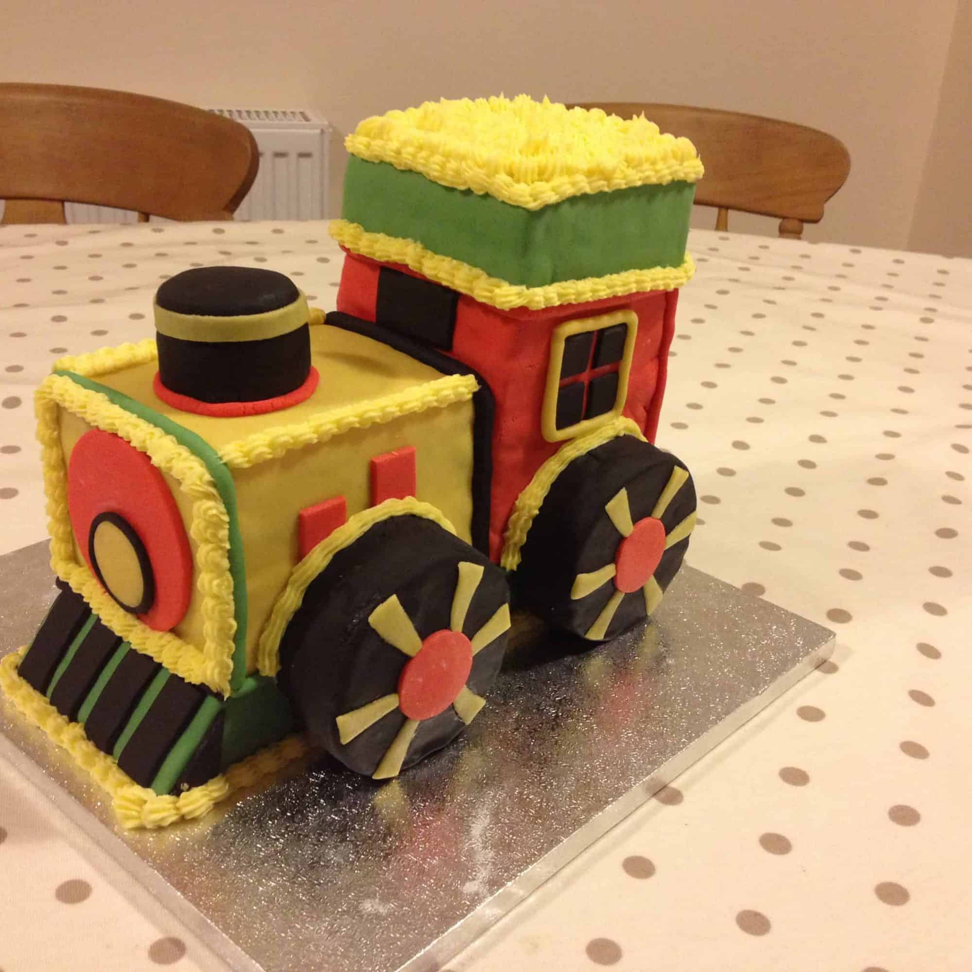 Train birthday cake