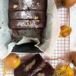 Gluten free chocolate and pear loaf cake