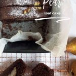 gluten-free chocolate pear loaf cake