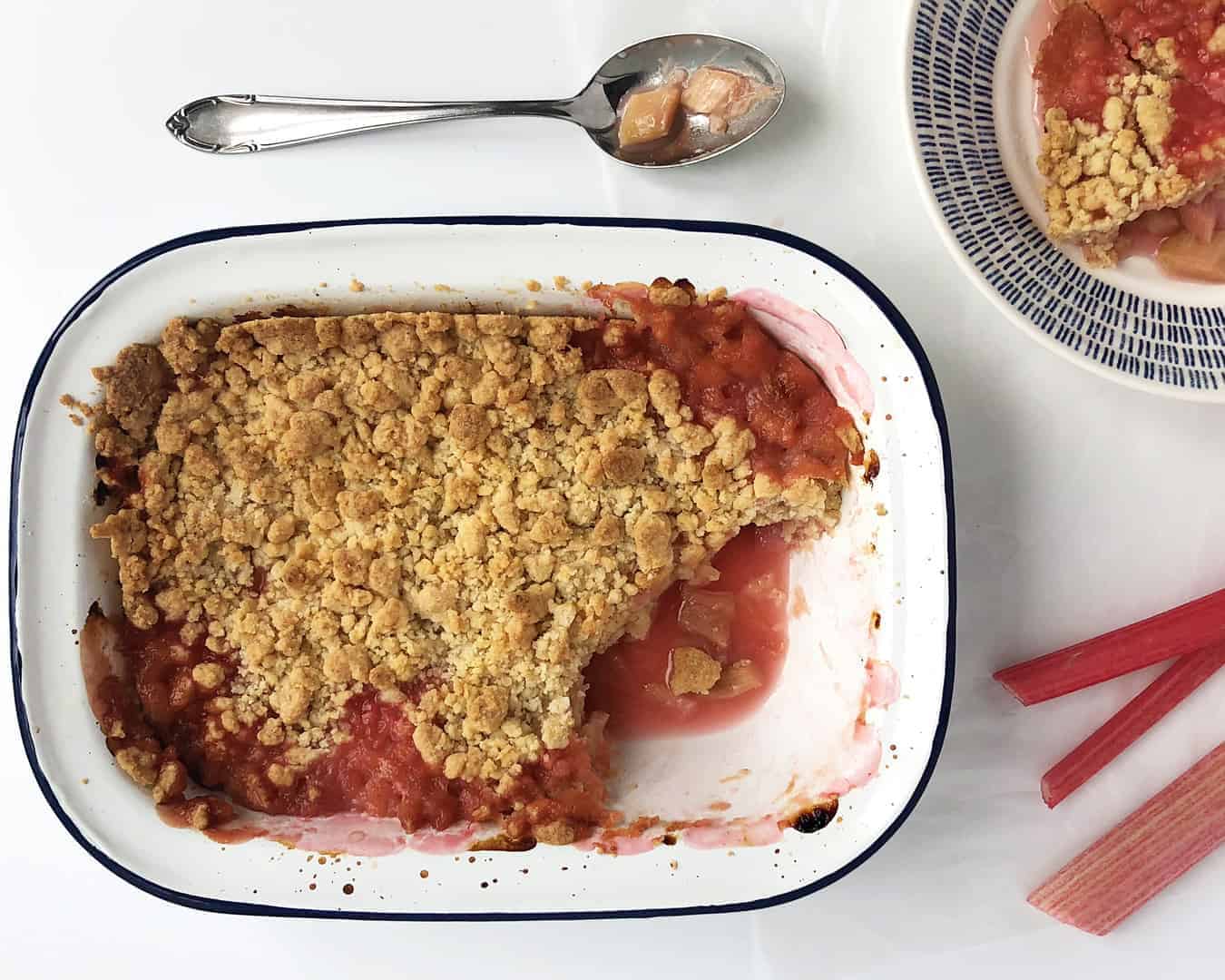 Gluten Free Rhubarb Crumble Recipe - All Kitchen Colours