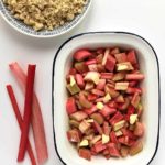 Gluten free rhubarb crumble topping