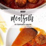 Beef Meatballs in Tomato Sauce