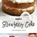 Simple Strawberry Layer Cake with Whipped Cream