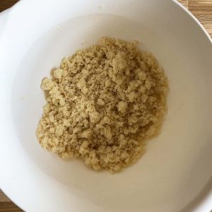 coconut crumble topping