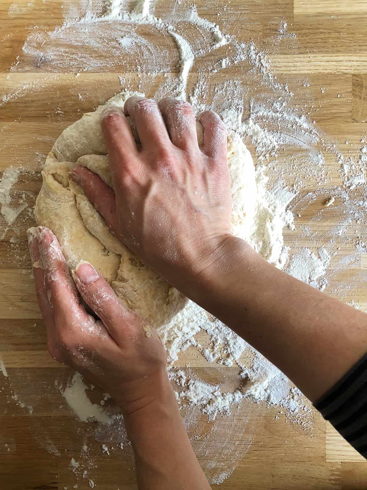 Folding Scone Dough