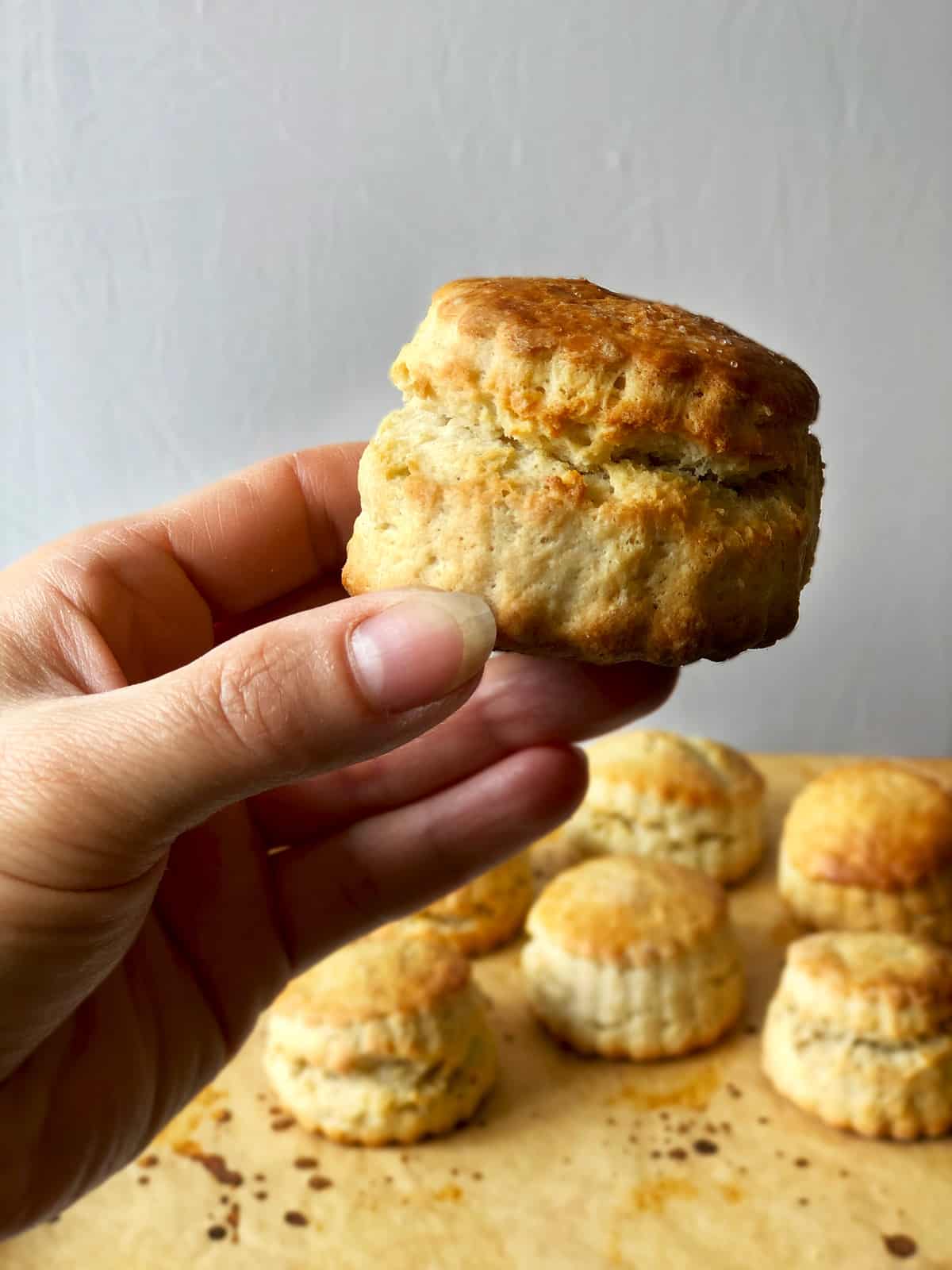 Scones going up and down