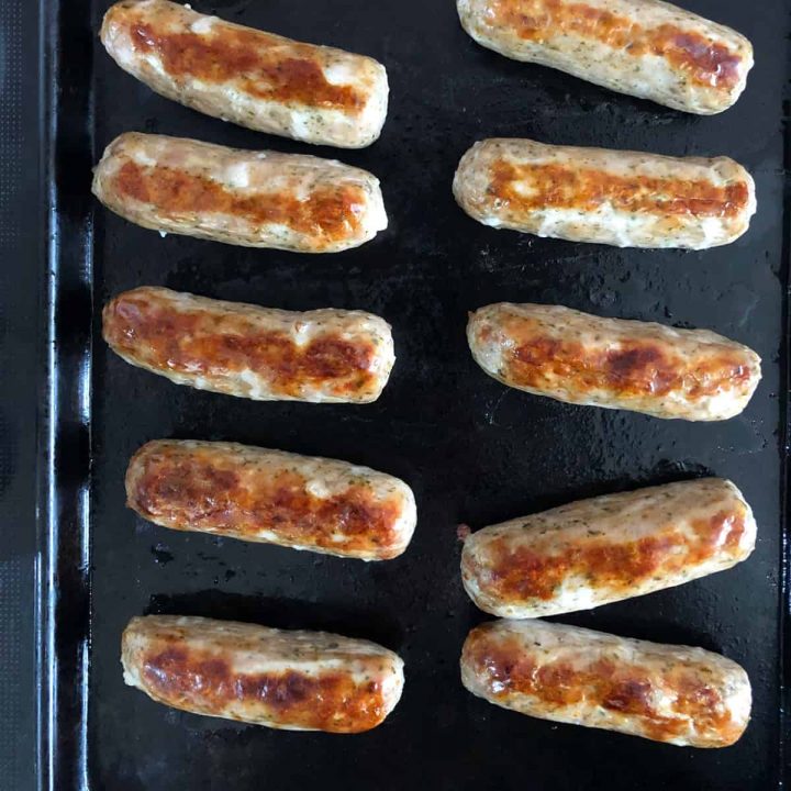 oven grilled sausages