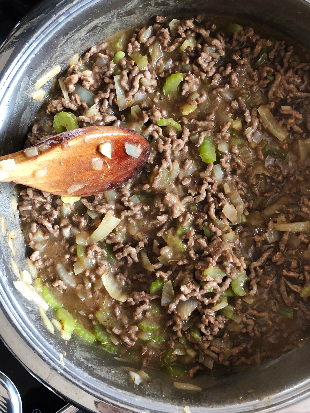 thickening the cottage pie filling