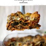 A pinterest pin featuring Mary Berry's lasagne with sausage meat