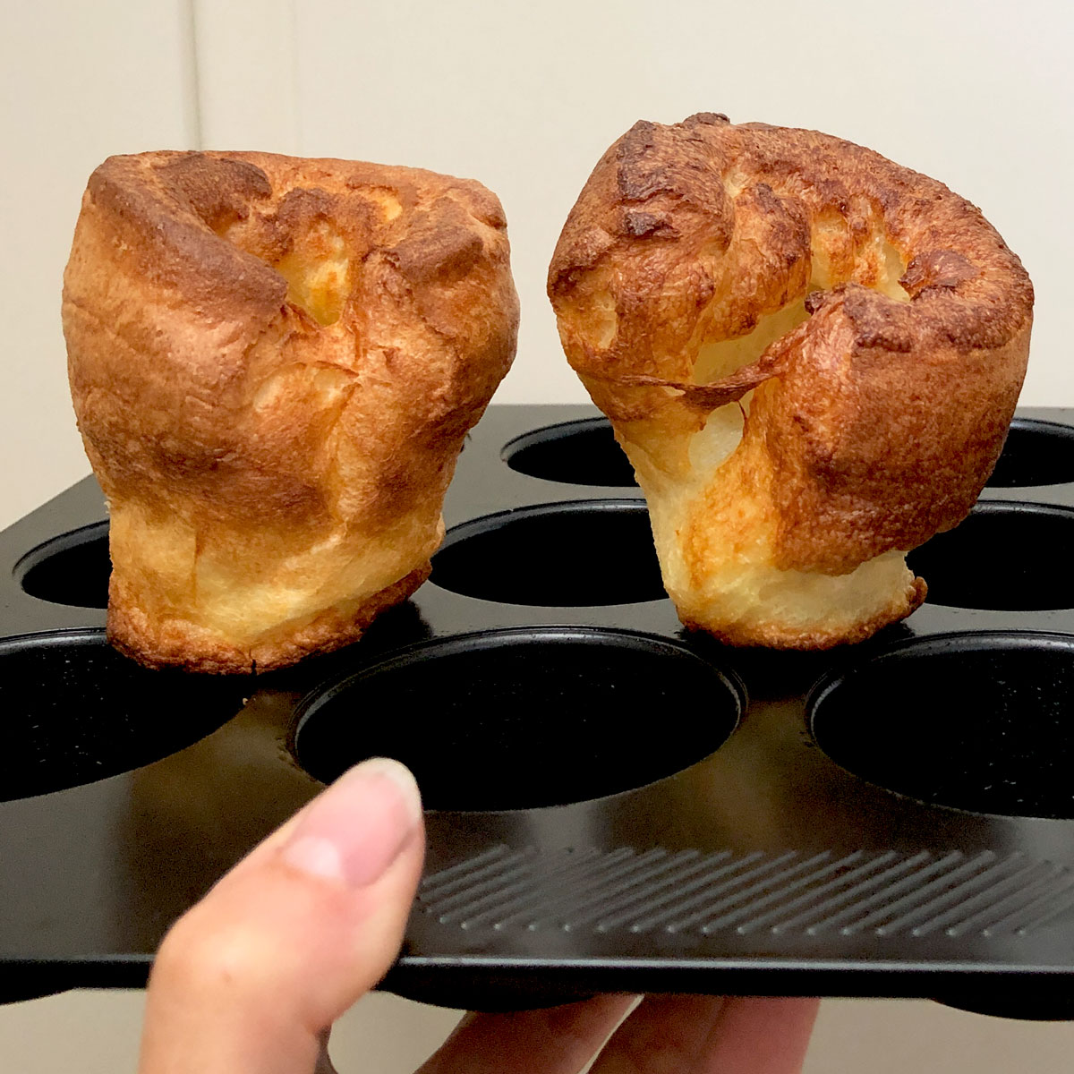 30 minutes rested vs over night rested Yorkshire pudding.
